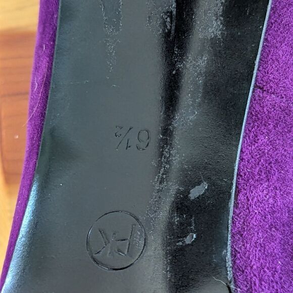 Peter Kaiser Suede Heels UK 6 ½ US 9 Whimsigoth Dark Romantic Academia Coquette - Picture 2 of 8